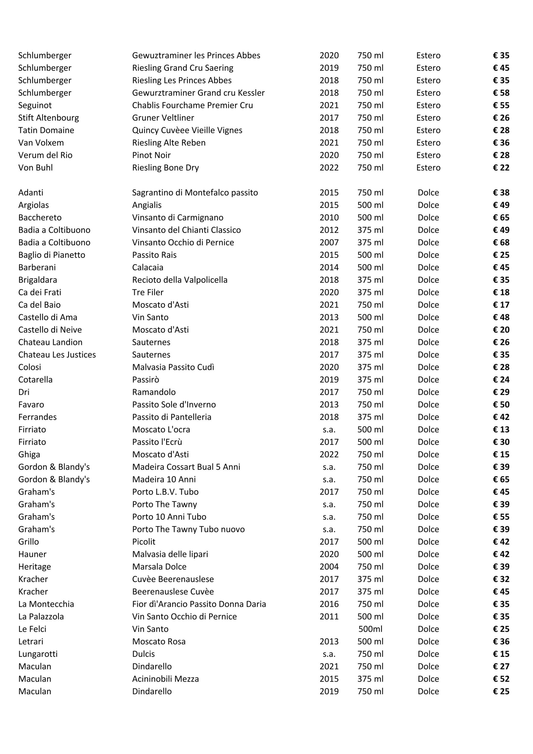 Listino Luglio 2023 X Sito 15